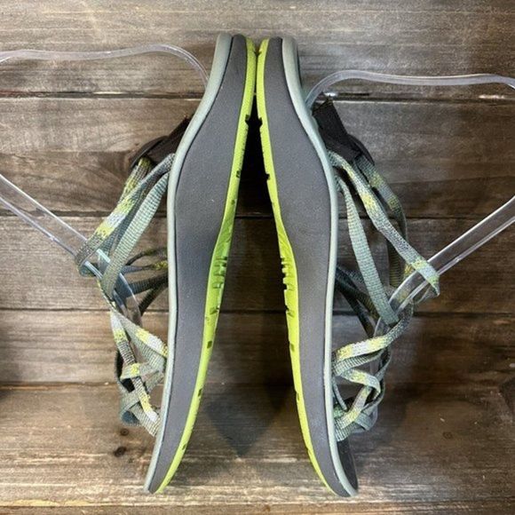 Womens Chaco Green Slip On Comfort Walking Hiking Sandals Slides Size 7 M GUC - Picture 4 of 6